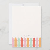 De Uitnodiging van de Partij van de Tuin van de (Achterkant)