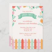 De Uitnodiging van de Partij van de Tuin van de (Voorkant / Achterkant)