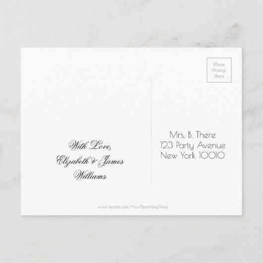 De Uitnodiging van de Partij van de verjaardag spa (Achterkant)