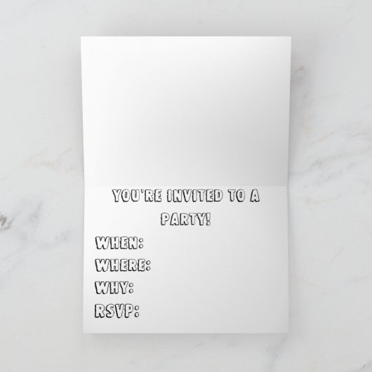 De Uitnodiging van de Partij van de Verjaardag van (Binnen)