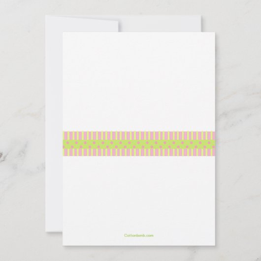 De Uitnodiging van de Partij van de Verjaardag van (Achterkant)