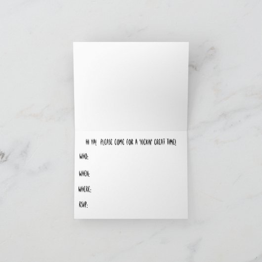 De Uitnodiging van de Partij van de Verjaardag van (Binnen)