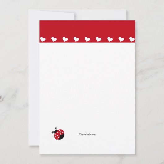 De Uitnodiging van de Partij van de Verjaardag van (Achterkant)