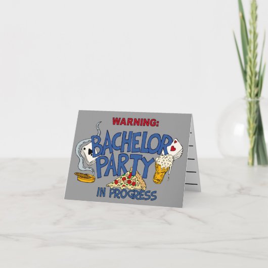 De uitnodiging van de Partij van de vrijgezel (Voorkant)