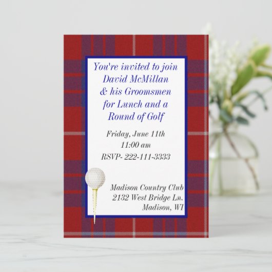 De Uitnodiging van de Partij van het Golf van de (Staand voorkant)