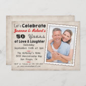 De Uitnodiging van de Partij van het Jubileum van  (Voorkant / Achterkant)