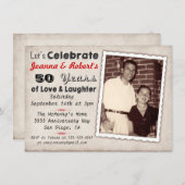 De Uitnodiging van de Partij van het Jubileum van  (Voorkant / Achterkant)