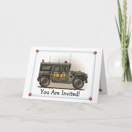 De Uitnodiging van de Partij van Hummer van het (Voorkant)