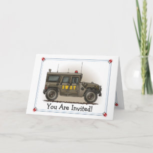 De Uitnodiging van de Partij van Hummer van het