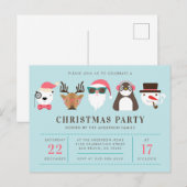 De Uitnodiging van de Partij van Kerstmis van de (Voorkant / Achterkant)