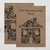 De Uitnodiging van de Partij van Reno van het (Voorkant / Achterkant)