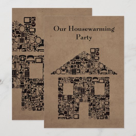 De Uitnodiging van de Partij van Reno van het (Voorkant / Achterkant)