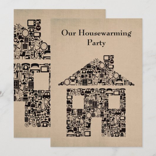 De Uitnodiging van de Partij van Reno van het (Voorkant / Achterkant)