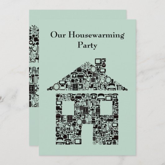 De Uitnodiging van de Partij van Reno van het (Voorkant / Achterkant)