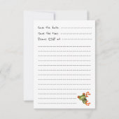 De uitnodiging van de partij "We hebben meer knuff (Achterkant)