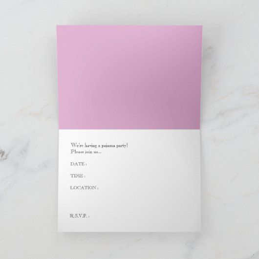 de uitnodiging van de pyjamapartij: starshine (Binnen)