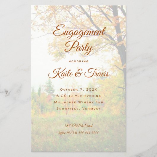 De Uitnodiging van de Scène van de Verloving van d Flyer (Voorkant)