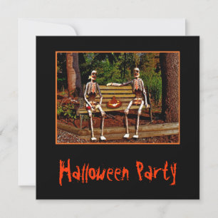 De Uitnodiging van de Skeletten van Halloween