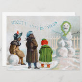 De uitnodiging van de sneeuwman (Voorkant / Achterkant)