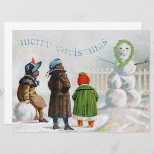 De uitnodiging van de sneeuwman (Voorkant / Achterkant)