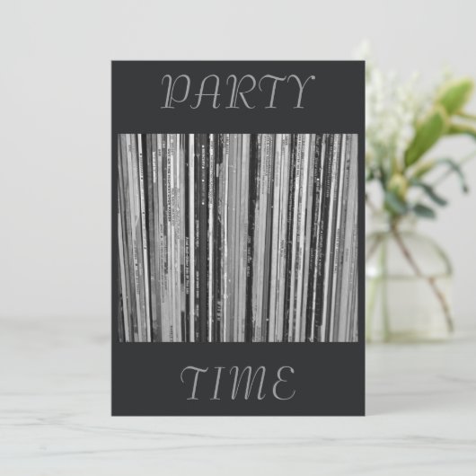 De Uitnodiging van de Tijd van de Partij van de mu (Staand voorkant)