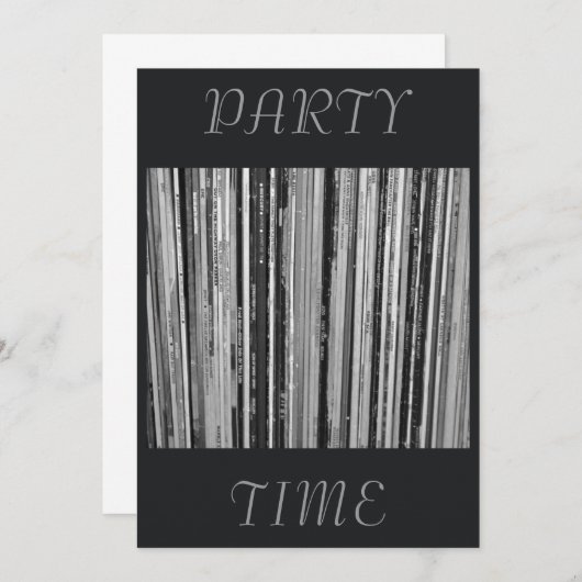 De Uitnodiging van de Tijd van de Partij van de mu (Voorkant / Achterkant)