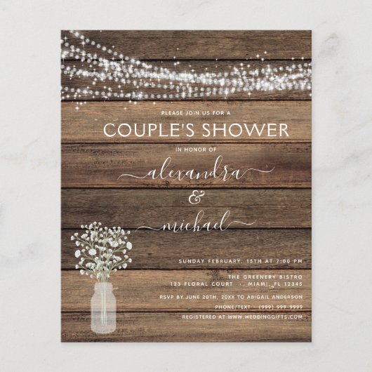 De Uitnodiging van de Toespraak van de Douple van  Flyer (Voorkant)