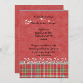 De uitnodiging van de Uitwisseling van het Koekje (Voorkant / Achterkant)