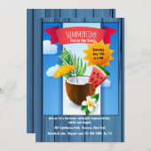 De Uitnodiging van de Verfrissing van de zomer (Voorkant / Achterkant)