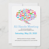 De Uitnodiging van de Vergadering van het Communic (Voorkant)