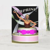 De Uitnodiging van de Verjaardag van de verrassing (Voorkant)