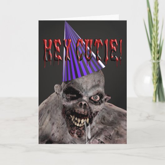 De Uitnodiging van de verjaardag van de Zombie van (Voorkant)