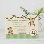 De uitnodiging van de verjaardagsfeestdag van de a (Staand voorkant)