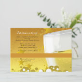 De Uitnodiging van de Viering van Champagne (Staand voorkant)