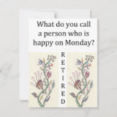 De Uitnodiging van de Viering van de pensionering (Voorkant)