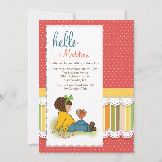 De Uitnodiging van de Vriend van het hallo (Voorkant)