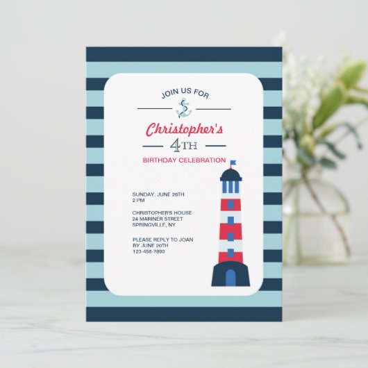 De uitnodiging van de vuurtoren (Staand voorkant)