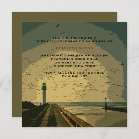 De uitnodiging van de vuurtoren (Voorkant / Achterkant)