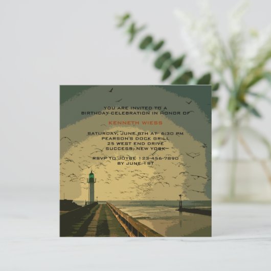 De uitnodiging van de vuurtoren (Staand voorkant)