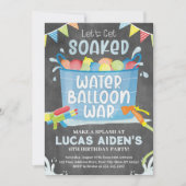 De Uitnodiging van de waterballon Verjaardag, Ball (Voorkant)