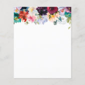 De uitnodiging van de Waterverf van de begroting. (Achterkant)