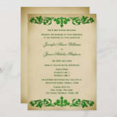 De Uitnodiging van de weddenschap  Leaf scrollen i (Voorkant / Achterkant)