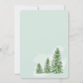 De uitnodiging van de wintervakantiepartij tijdens (Achterkant)