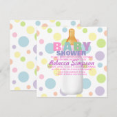 De Uitnodiging van de zuigfles & van het Baby (Voorkant / Achterkant)