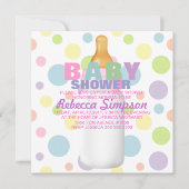 De Uitnodiging van de zuigfles & van het Baby (Voorkant)