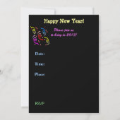 De uitnodiging van Dog Person Nieuwjaar (Achterkant)