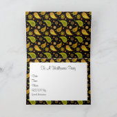 De Uitnodiging van Halloween Paisley (Binnen)