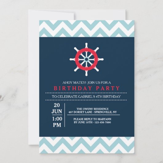 De uitnodiging van Helm (Voorkant)