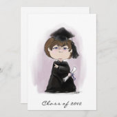 "De uitnodiging van het Afstuderen Afstuderen" (Voorkant / Achterkant)