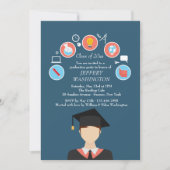 De uitnodiging van het Afstuderen Afstuderen (Voorkant)